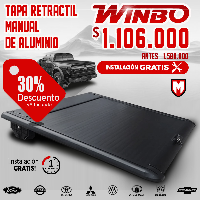 Tapa Retráctil Manual WIMBO